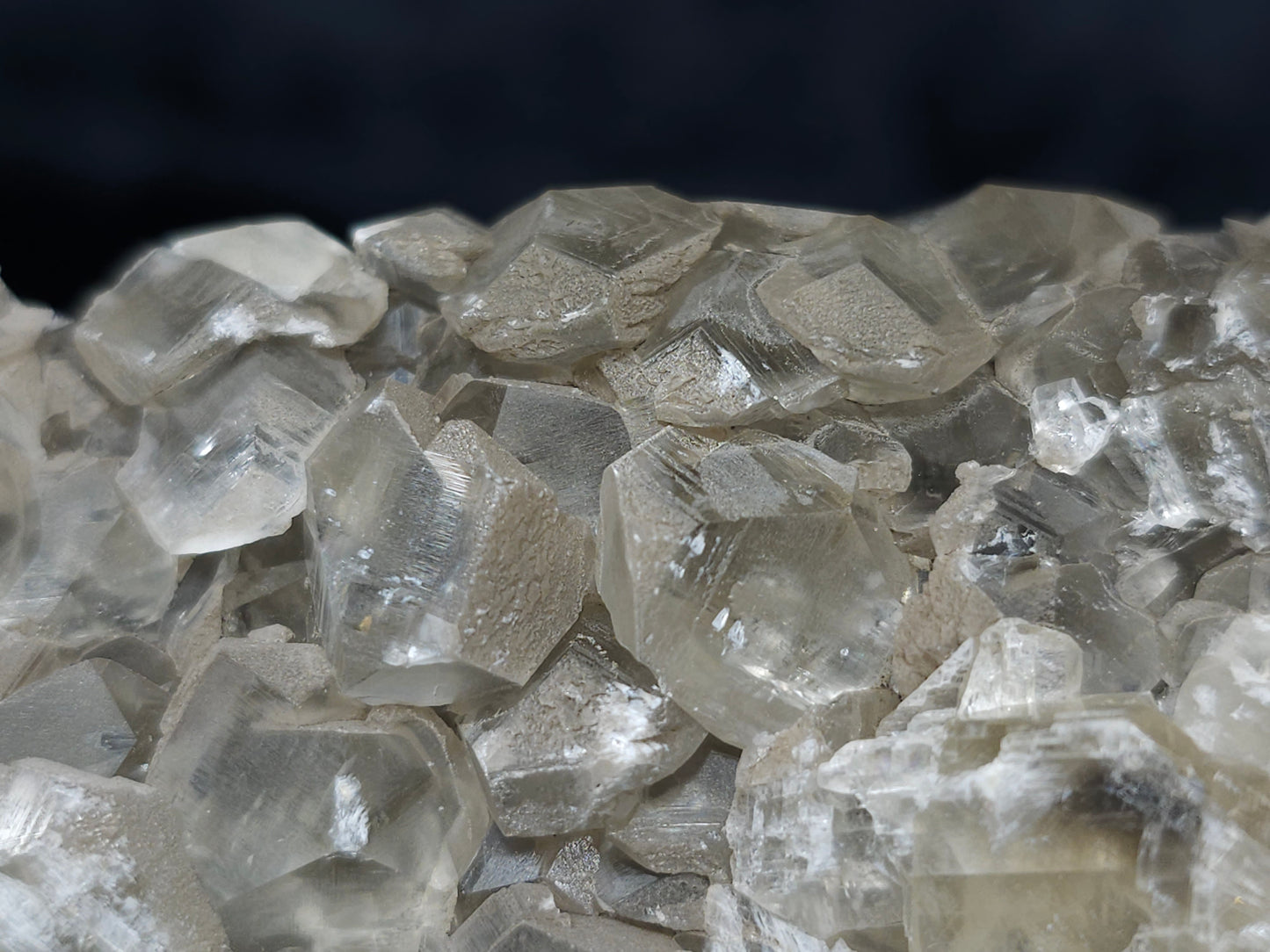 #33206 Super clear Nailhead Spar Calcite cluster and Chalcopyrite ore and multiple small fossils