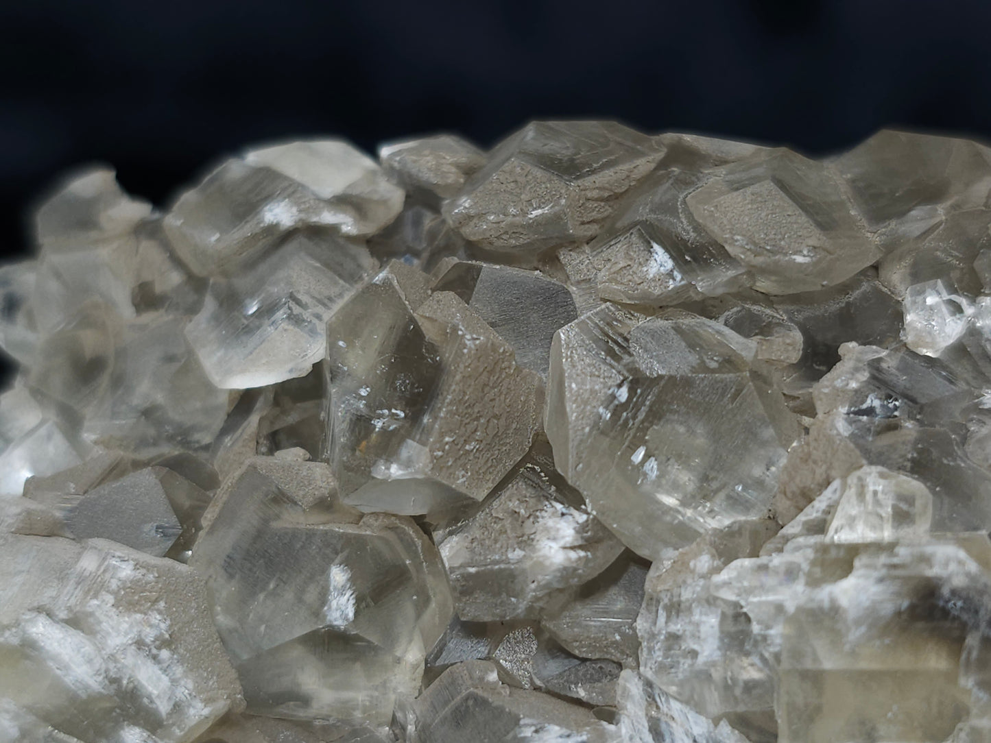 #33206 Super clear Nailhead Spar Calcite cluster and Chalcopyrite ore and multiple small fossils