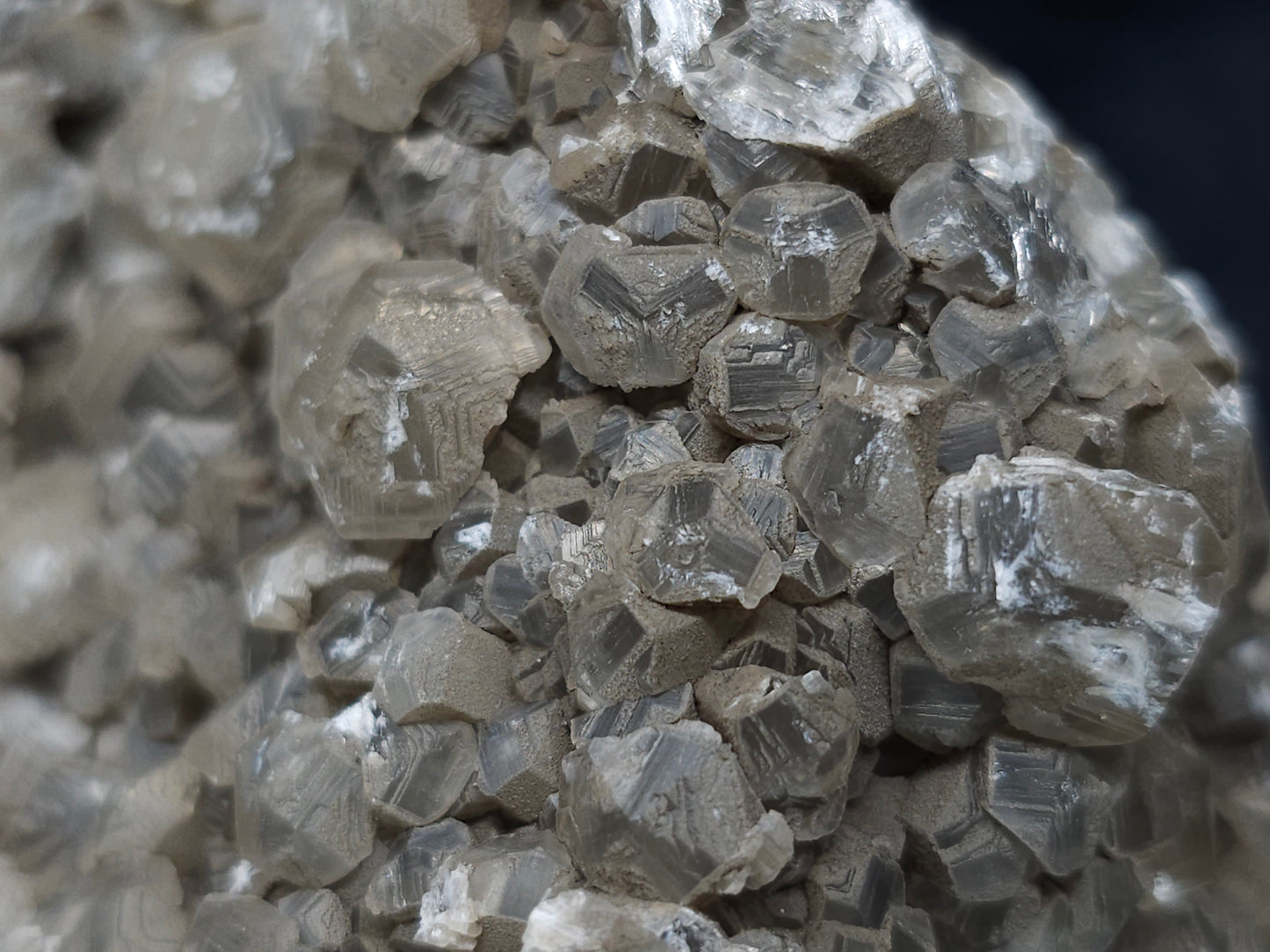 #33217 Double phantom Nailhead Spar Calcite cluster with Chalcopyrite ore and multiple small fossils in the matrix