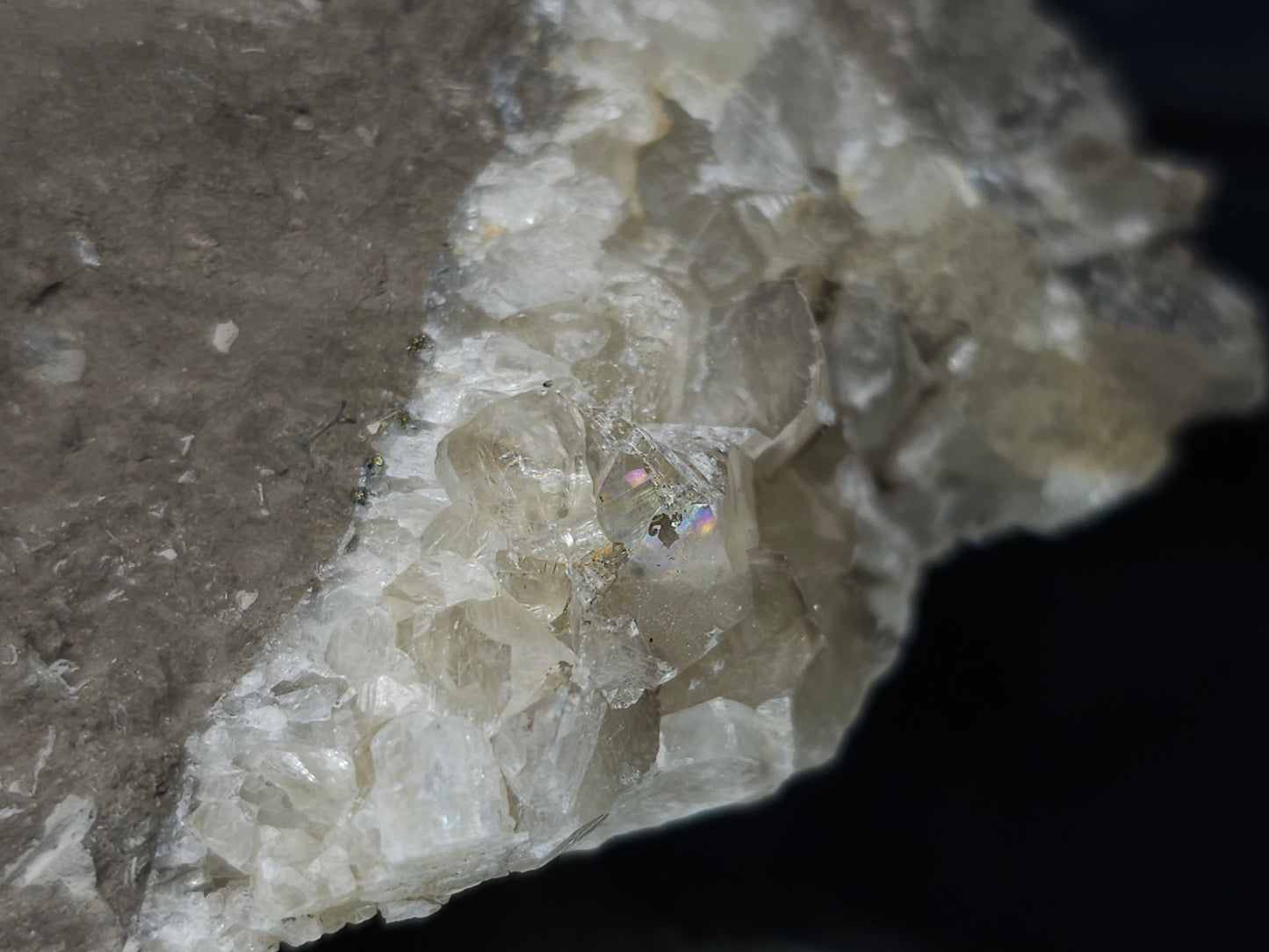 #33975 double phantom Nailhead Spar Calcite cluster and Chalcopyrite ore and awesome Trilobite fossil