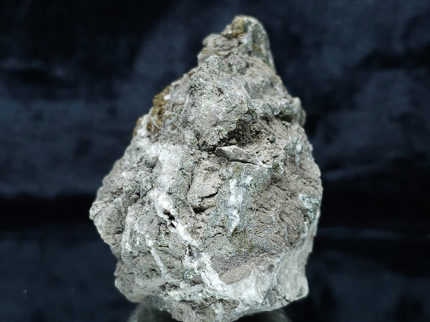 #35883 Golden Chalcopyrite ore and Calcite formation