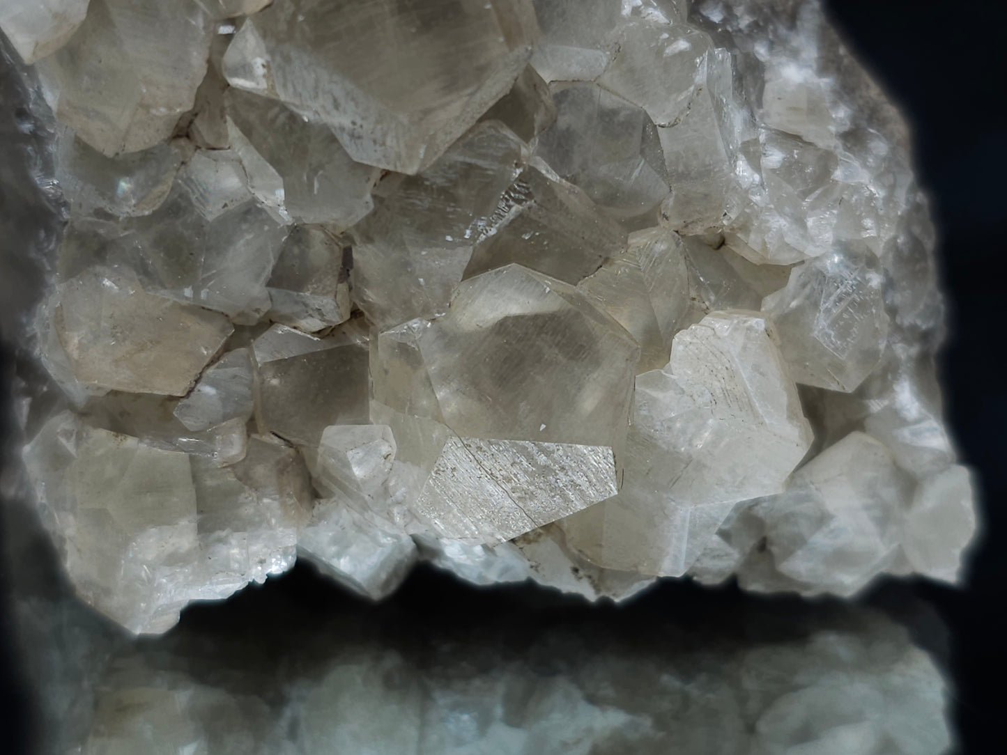 #33975 double phantom Nailhead Spar Calcite cluster and Chalcopyrite ore and awesome Trilobite fossil