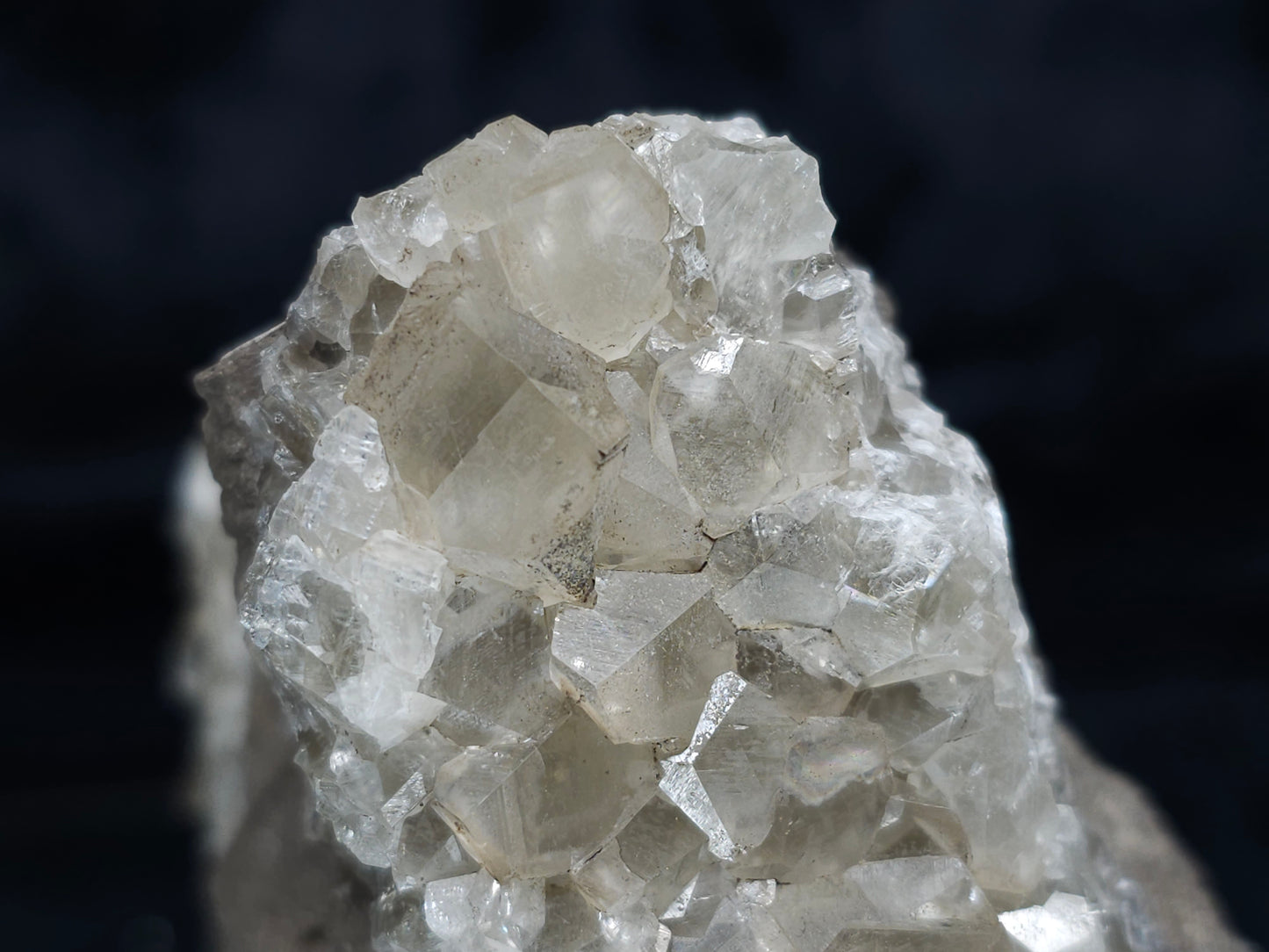 #33975 double phantom Nailhead Spar Calcite cluster and Chalcopyrite ore and awesome Trilobite fossil