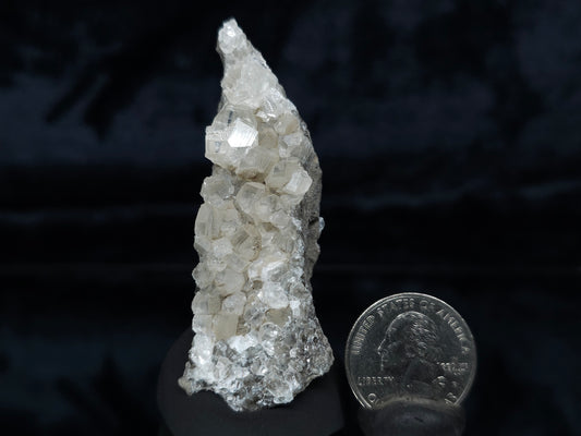 #33987 Super clear Nailhead Spar Calcite cluster and Chalcopyrite ore and multiple small fossils in the matrix