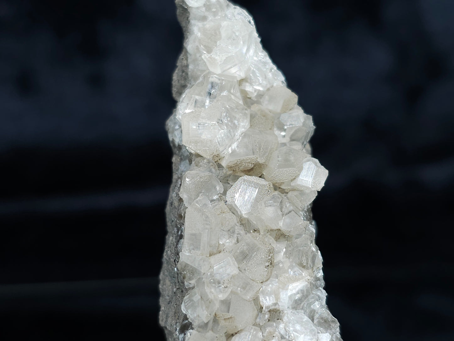 #33987 Super clear Nailhead Spar Calcite cluster and Chalcopyrite ore and multiple small fossils in the matrix