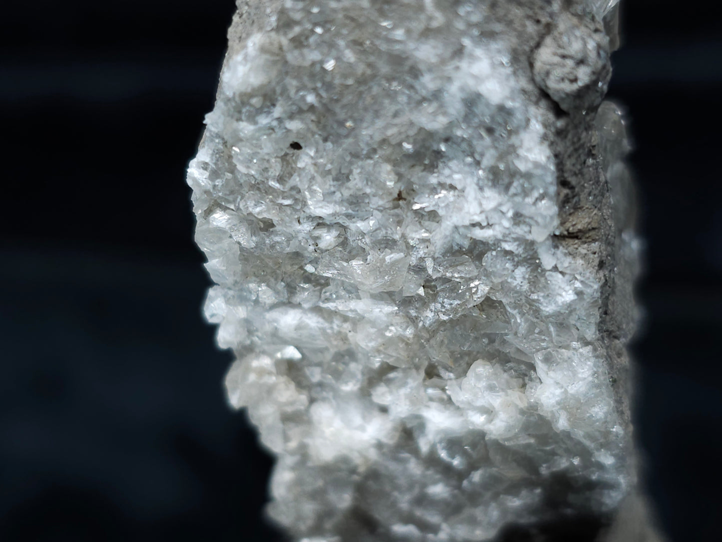#33987 Super clear Nailhead Spar Calcite cluster and Chalcopyrite ore and multiple small fossils in the matrix