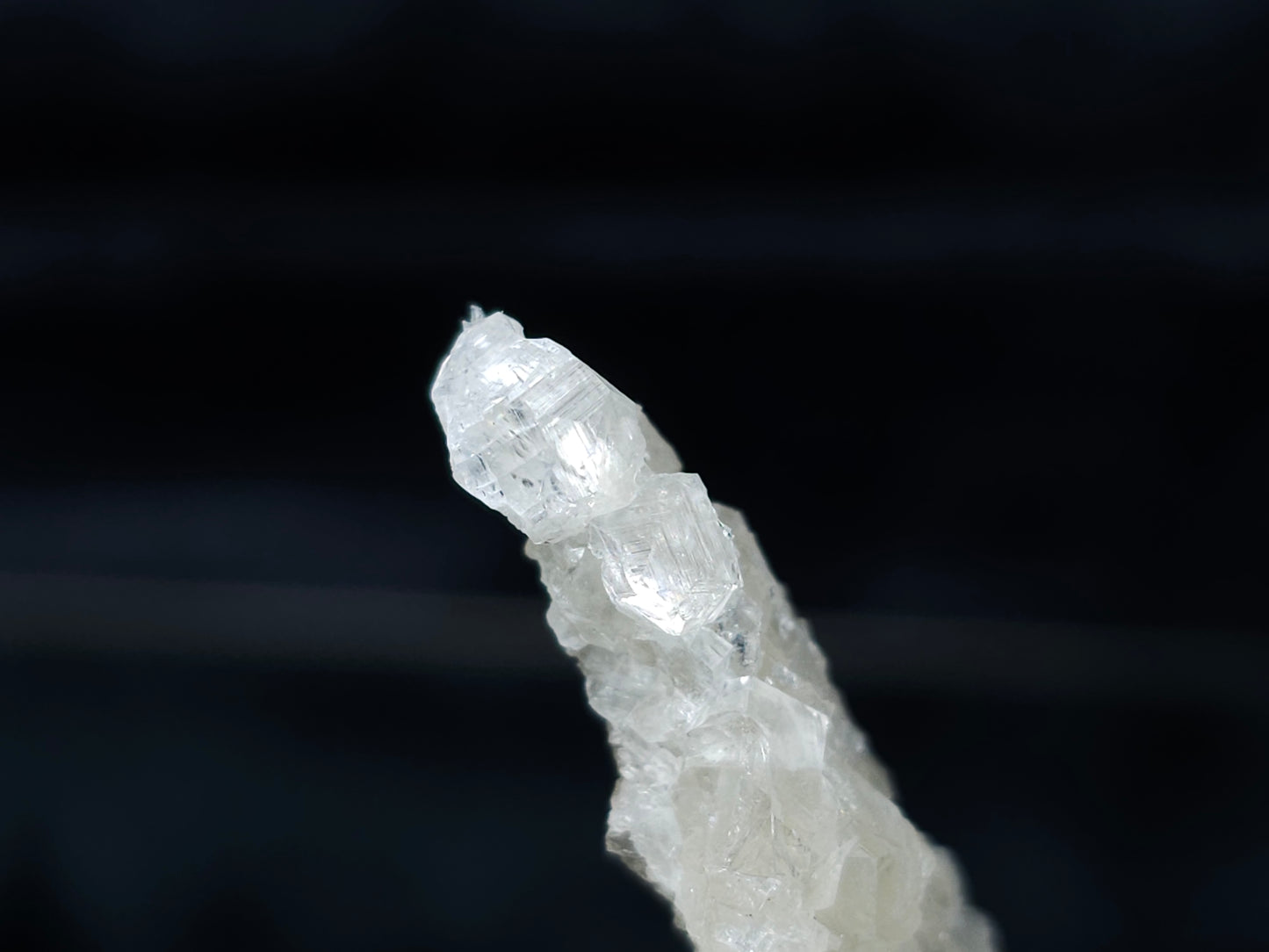 #33988 Super clear Nailhead Spar Calcite cluster and Chalcopyrite ore and multiple small fossils in the matrix