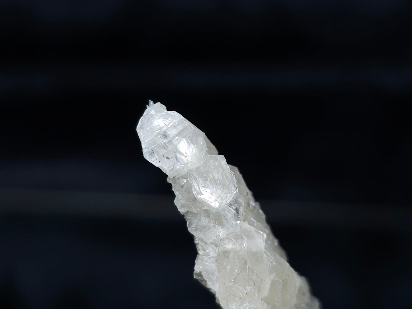 #33988 Super clear Nailhead Spar Calcite cluster and Chalcopyrite ore and multiple small fossils in the matrix