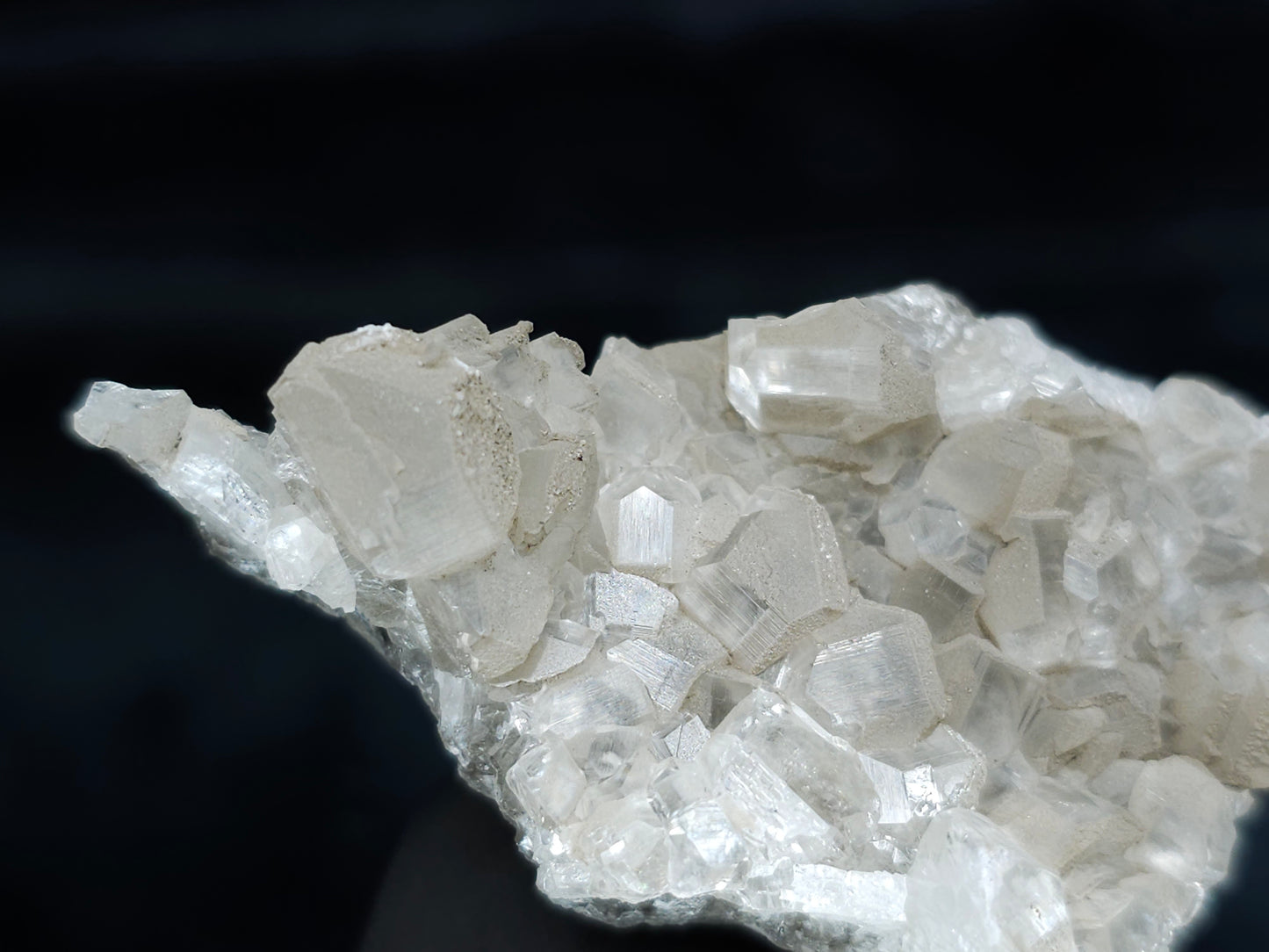#33991  Double phantom Nailhead Spar Calcite cluster with Chalcopyrite ore and multiple small fossils in the matrix