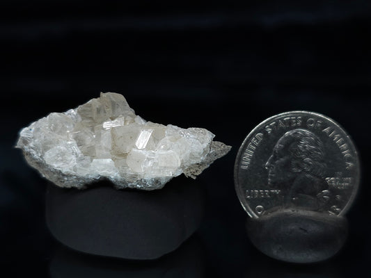 #33993 Super clear Nailhead Spar Calcite cluster and Chalcopyrite ore and multiple small fossils in the matrix