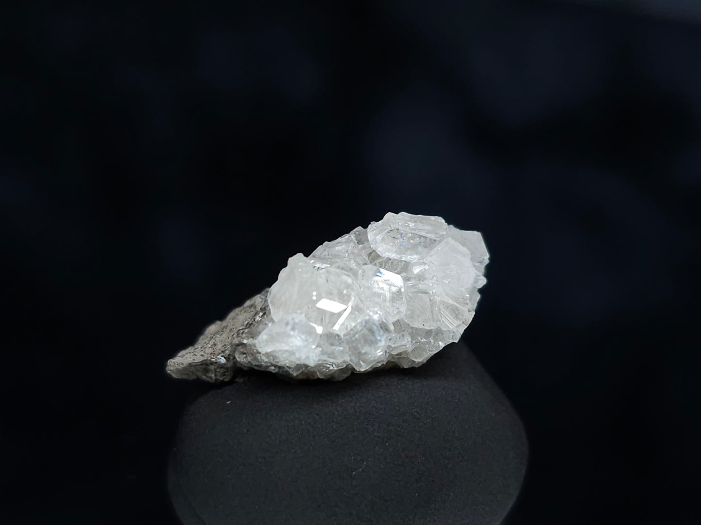 #33997 Super clear Nailhead Spar Calcite cluster and Chalcopyrite ore and multiple small fossils in the matrix