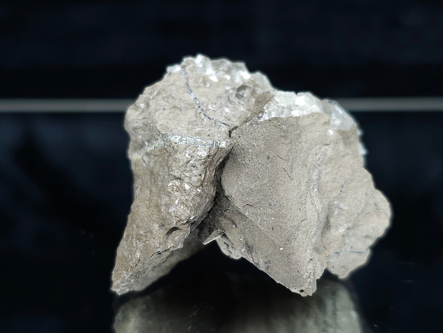 #34000 Super clear Nailhead Spar Calcite cluster and Chalcopyrite ore and multiple small fossils in the matrix