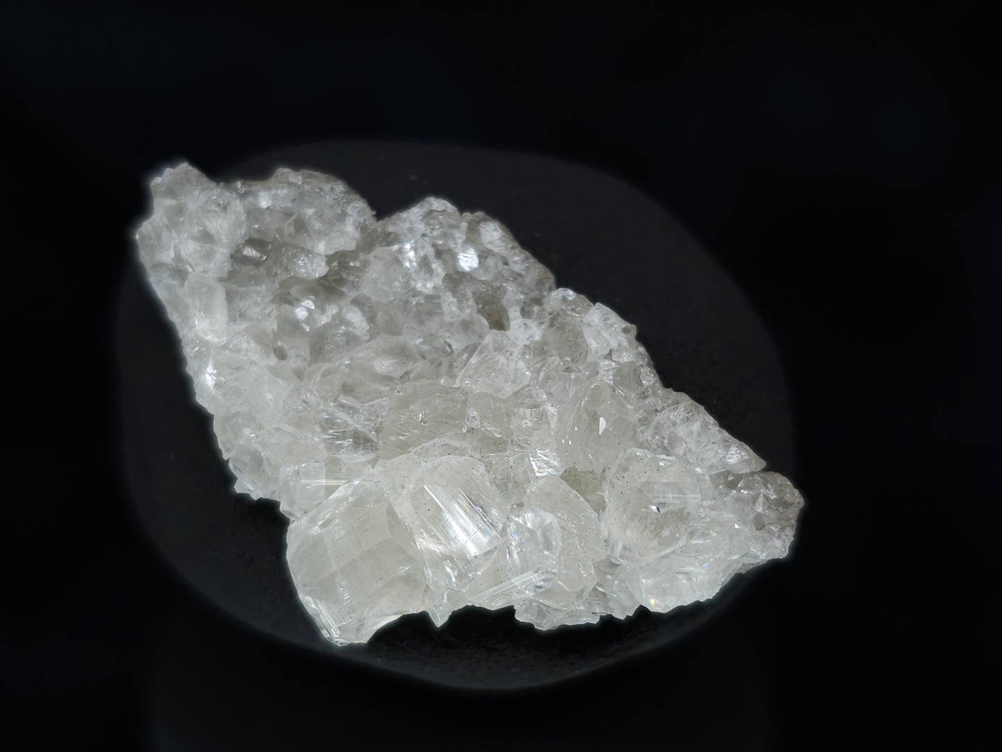 #34003 Super clear Nailhead Spar Calcite cluster and Chalcopyrite ore and multiple small fossils in the matrix