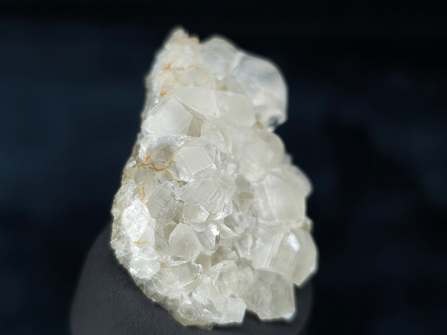 #33621 Super clear Nailhead Spar Calcite tiny cluster
