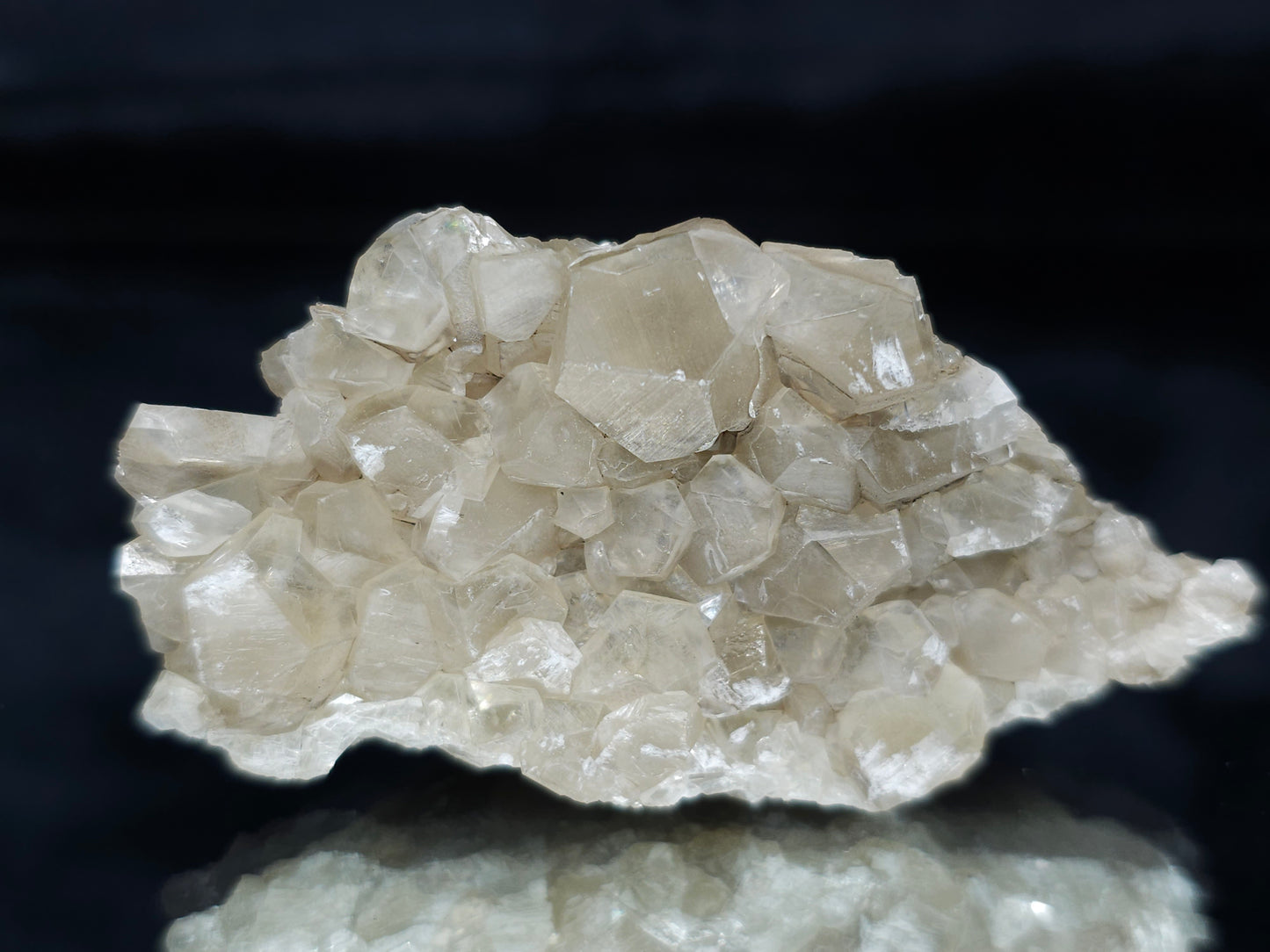 #33682 Nailhead Spar Calcite cluster and Chalcopyrite ore and multiple small fossils in the matrix