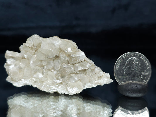 #33682 Nailhead Spar Calcite cluster and Chalcopyrite ore and multiple small fossils in the matrix