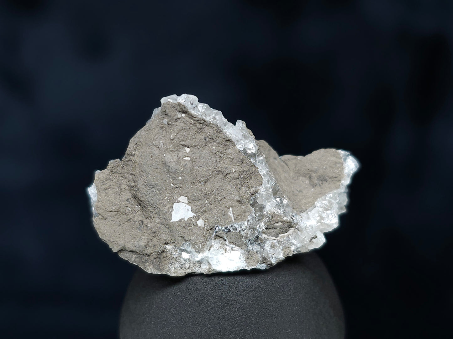 #35922 Super clear Nailhead Spar Calcite cluster, Chalcopyrite ore and multiple small fossils in the matrix