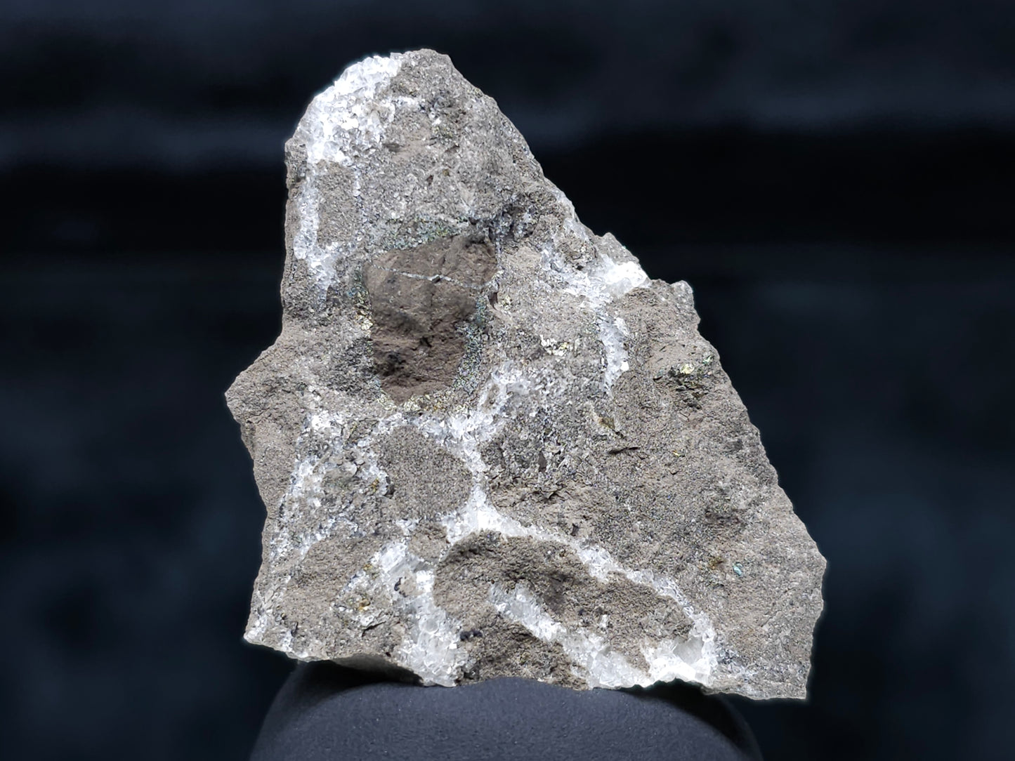 #36616 Super clear Nailhead Spar Calcite and Chalcopyrite ore and multiple small fossils in the matrix