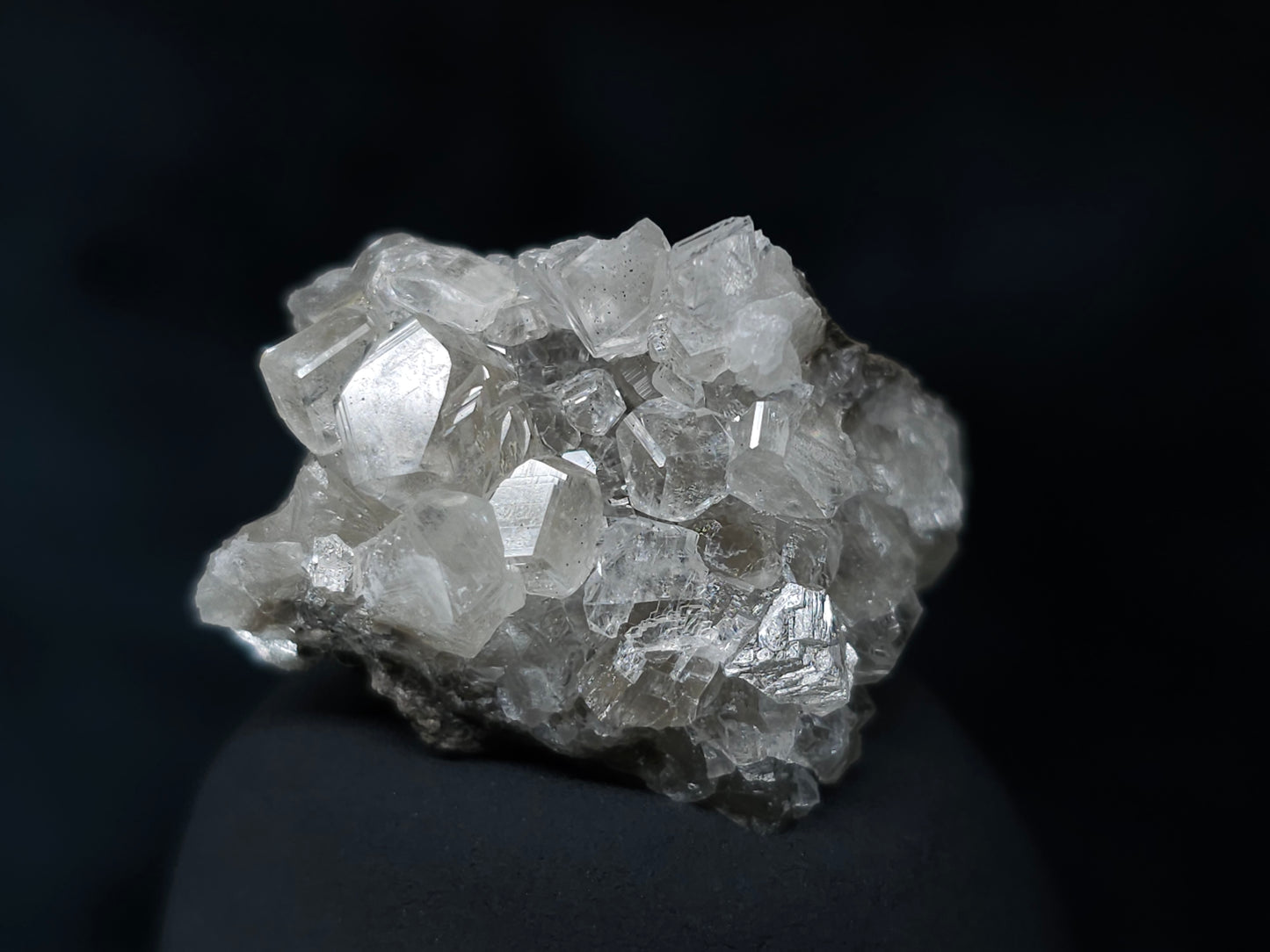 #36648 Super clear Nailhead Spar Calcite and Chalcopyrite ore and multiple small fossils in the matrix