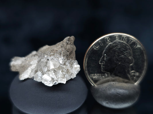 #36651 Super clear Nailhead Spar Calcite and Chalcopyrite ore and multiple small fossils in the matrix