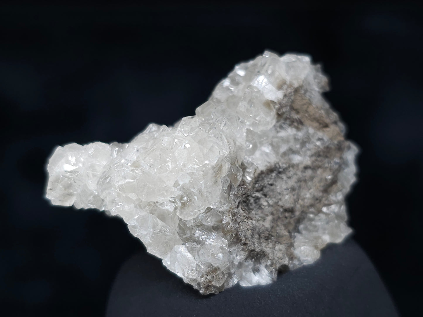 #36660 Super clear Nailhead Spar Calcite and Chalcopyrite ore and multiple small fossils in the matrix