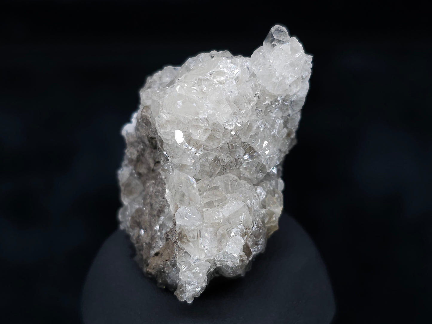 #36660 Super clear Nailhead Spar Calcite and Chalcopyrite ore and multiple small fossils in the matrix