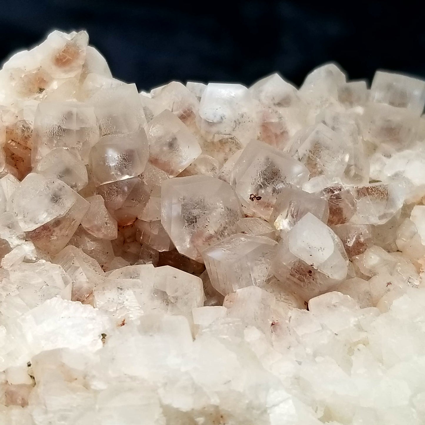 #11077 Clear Combined form Calcite with Hematite phantom inclusions