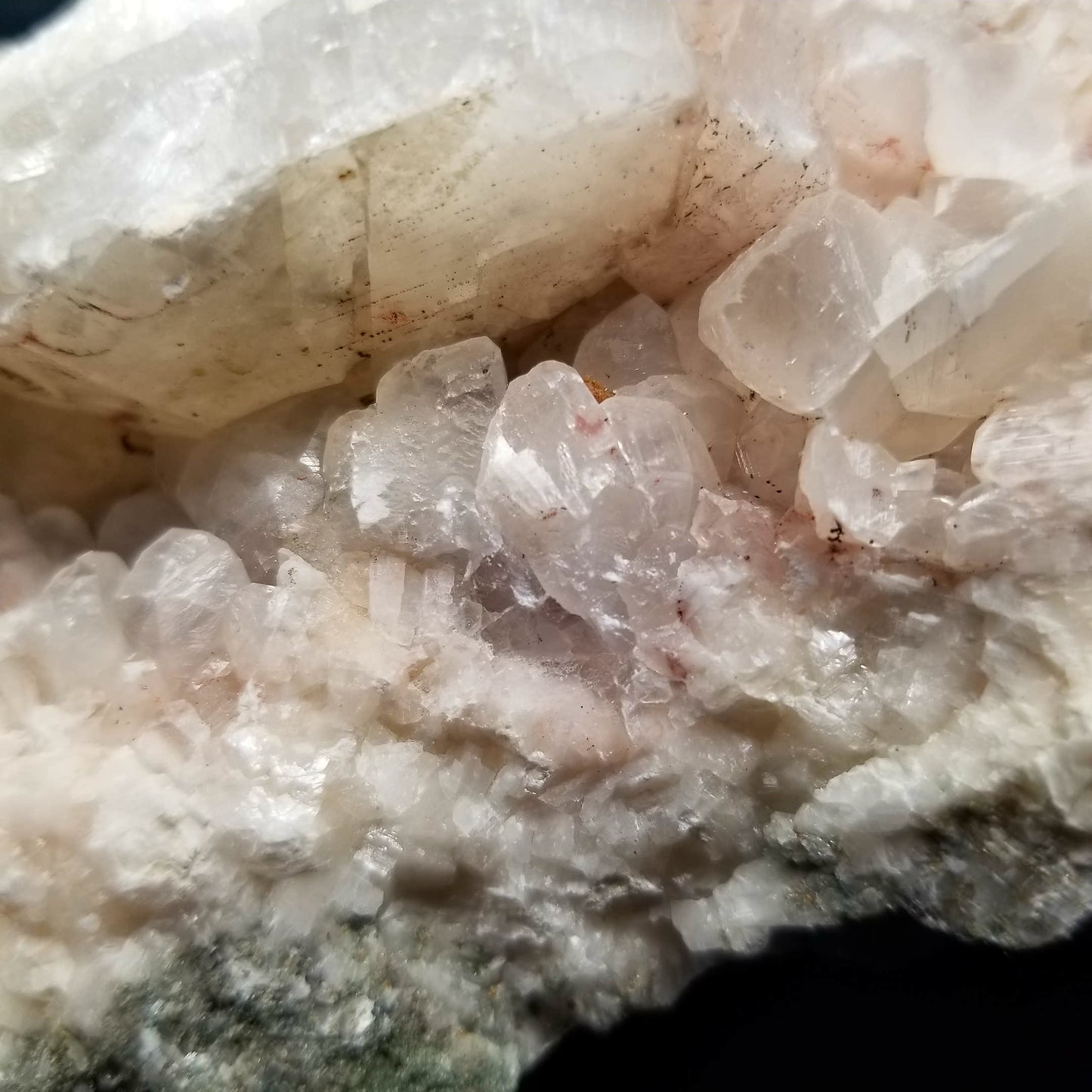 #11116 Clear Combiend form Calcite with Hematite inclusions