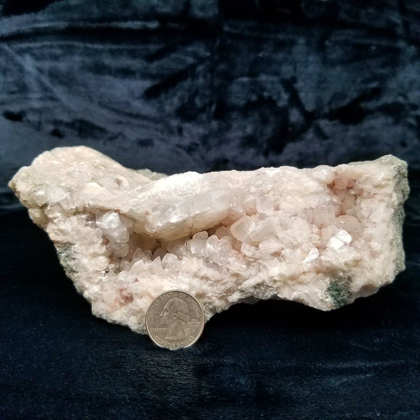 #11116 Clear Combiend form Calcite with Hematite inclusions