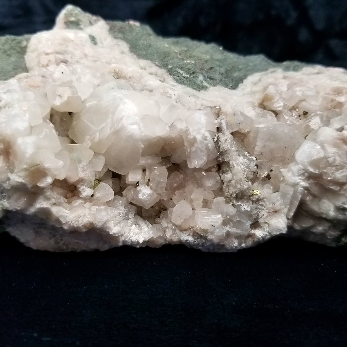 #11118 Combined form Calcite with Spirit Quartz and pyrite formation on matrix