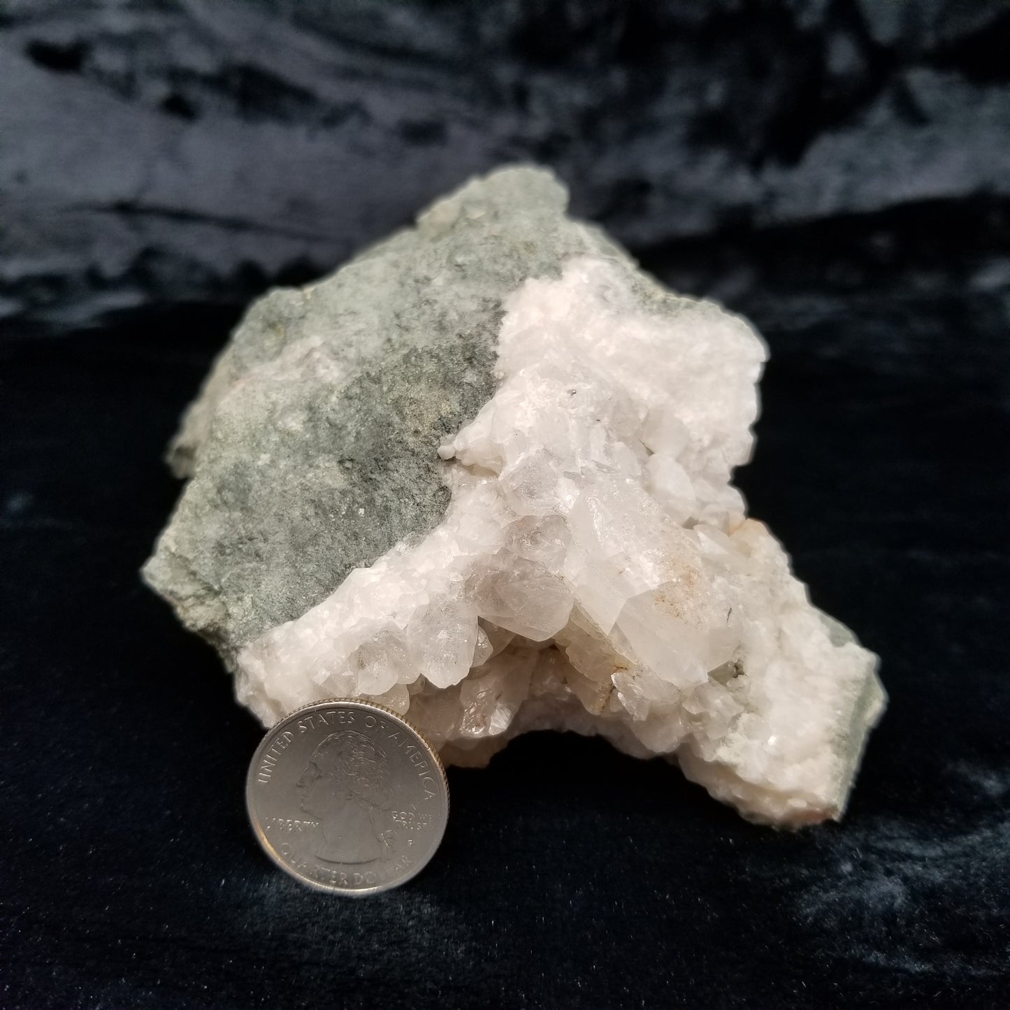 #11119 Combined form Calcite with pyrite on matrix