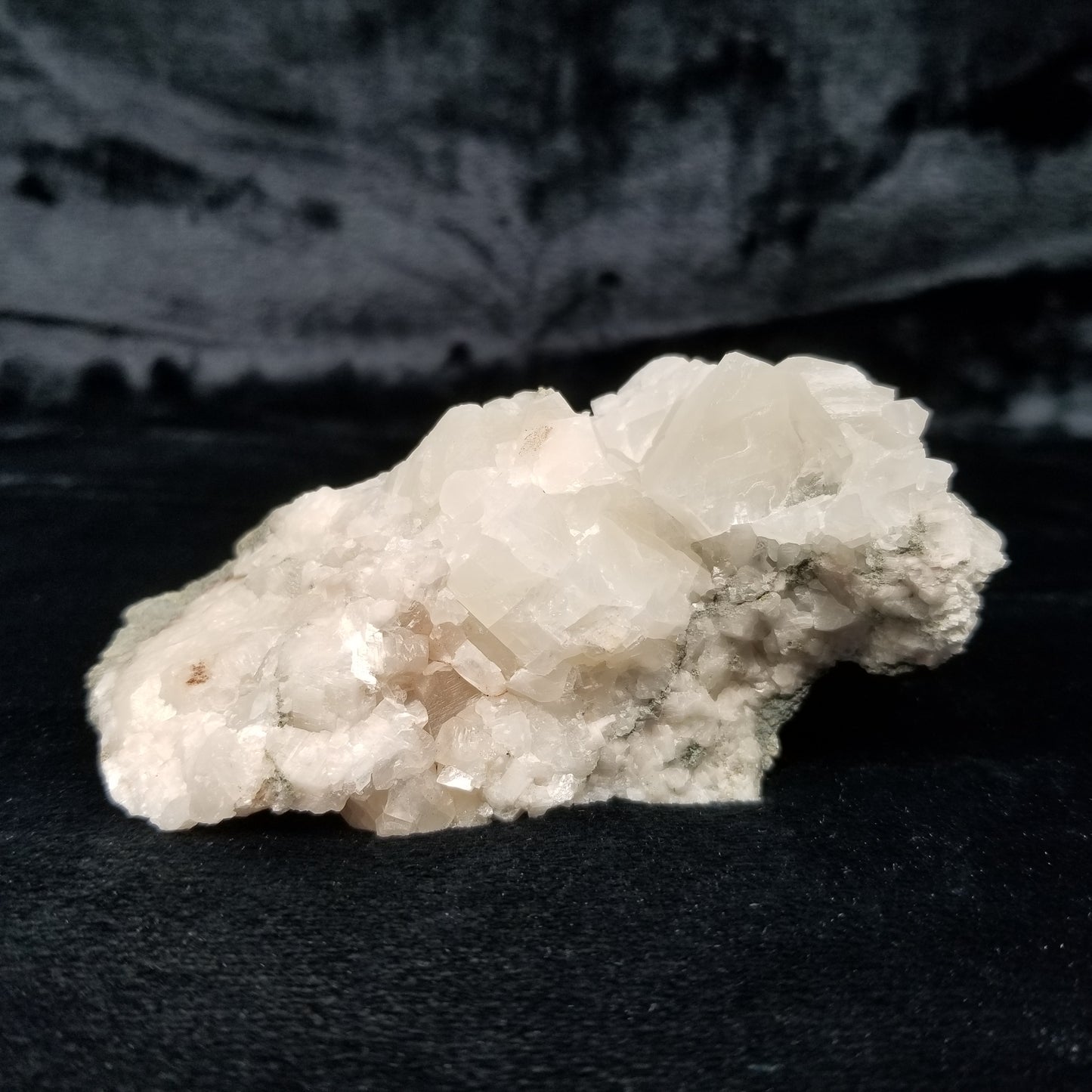 #11157 Clear and white Calcite on matrix