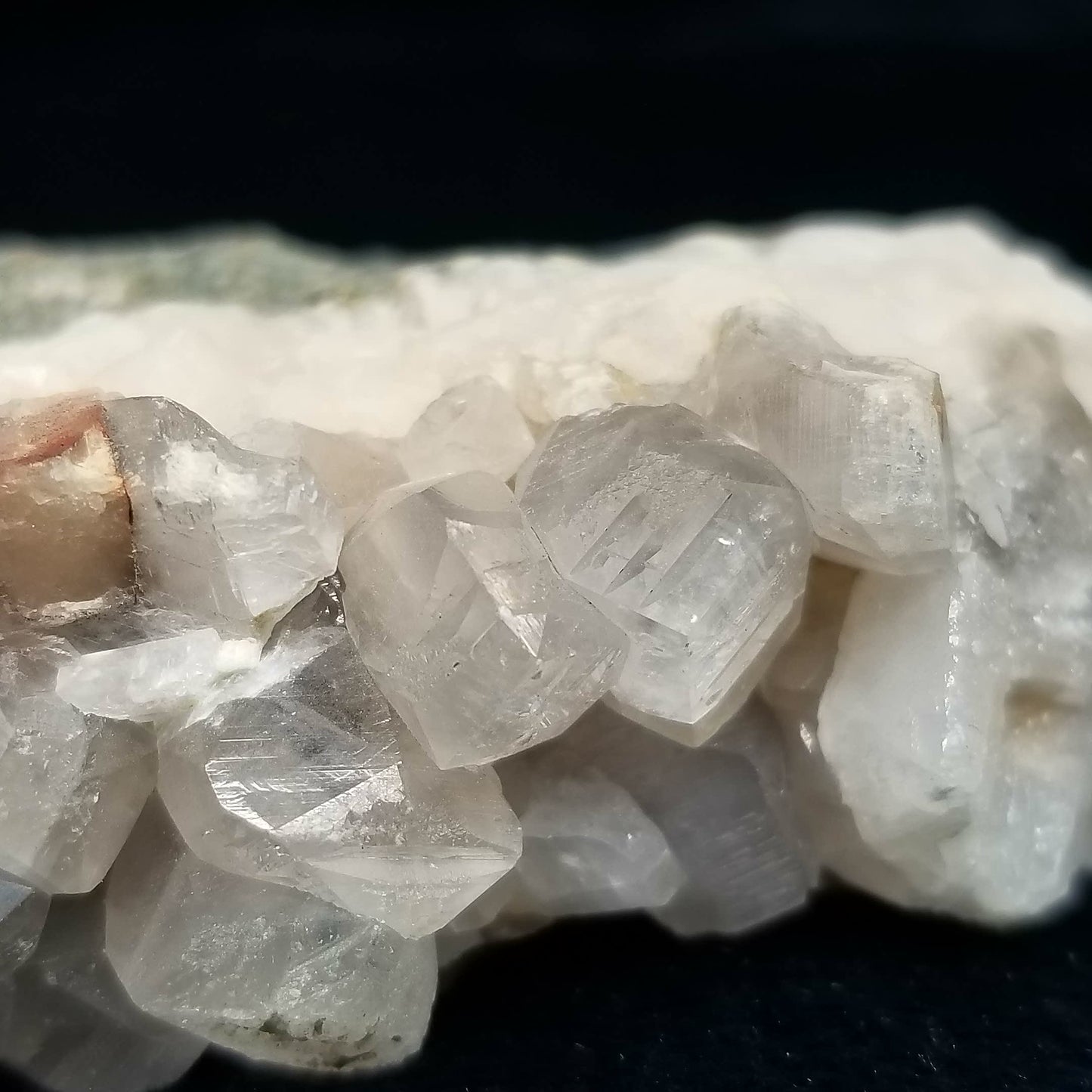 #11167 Clear Combined form Calcite with Hematite phantom inclusions