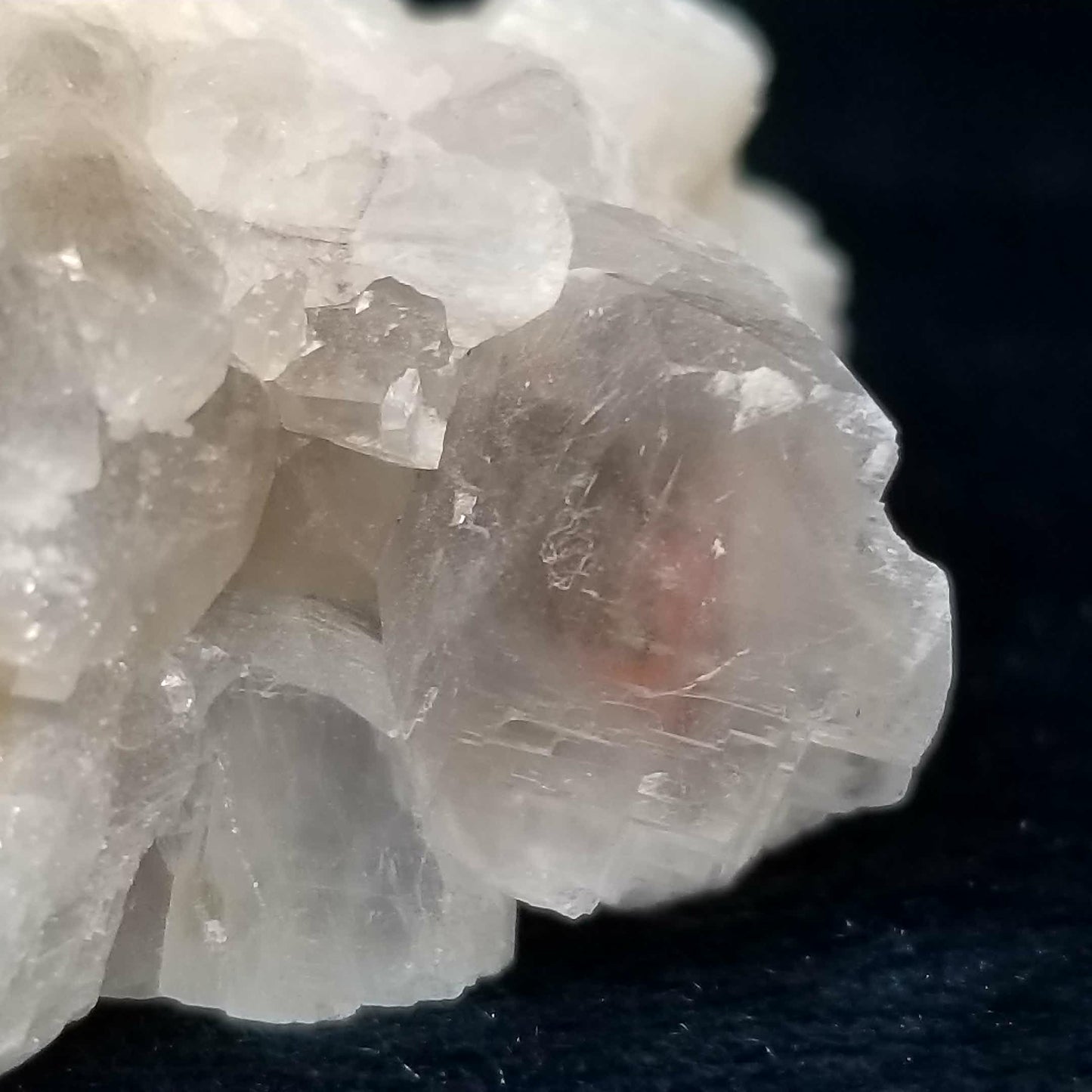 #11167 Clear Combined form Calcite with Hematite phantom inclusions