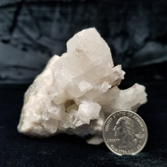 #11187 White block and Combined form Calcite formation on matrix