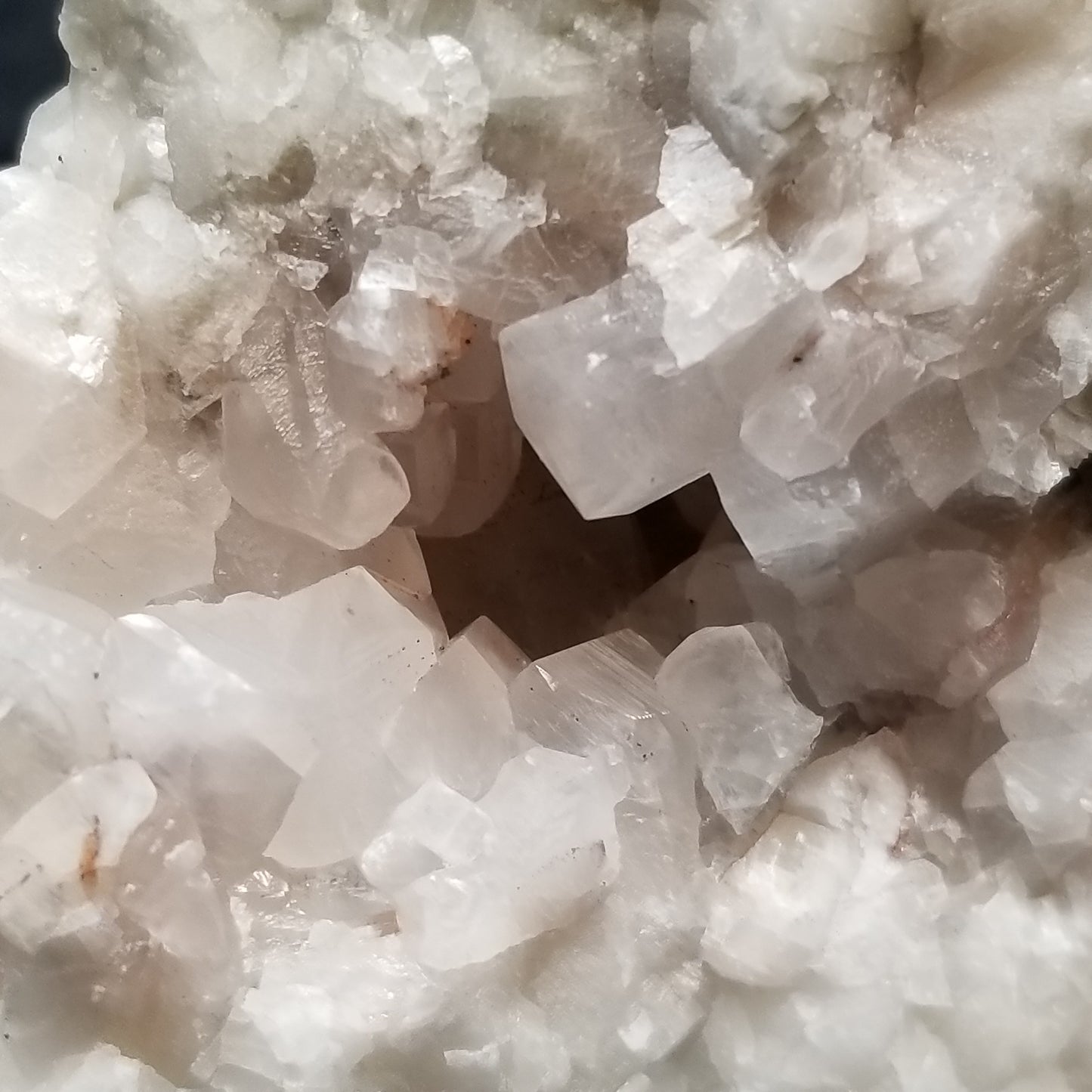 #11193 Hematite on clear Combined form Calcite with Hematite inclusions