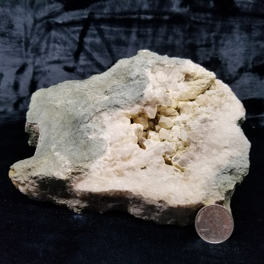 #11203 Yellow Dolomite on Combined form Calcite with multiple millions years of formation on matrix