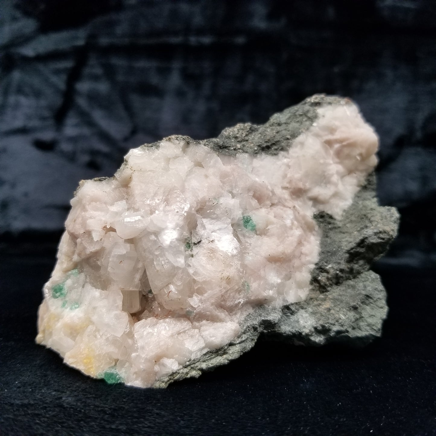 #11217 Fluorite and clear Combiend form Calcite formation