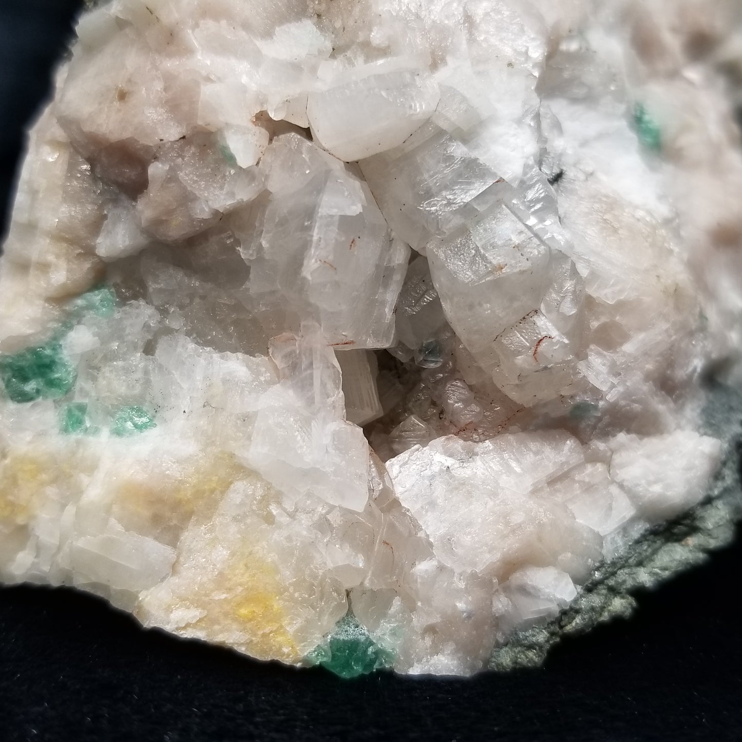 #11217 Fluorite and clear Combiend form Calcite formation