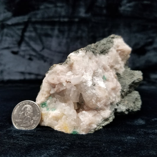 #11217 Fluorite and clear Combiend form Calcite formation