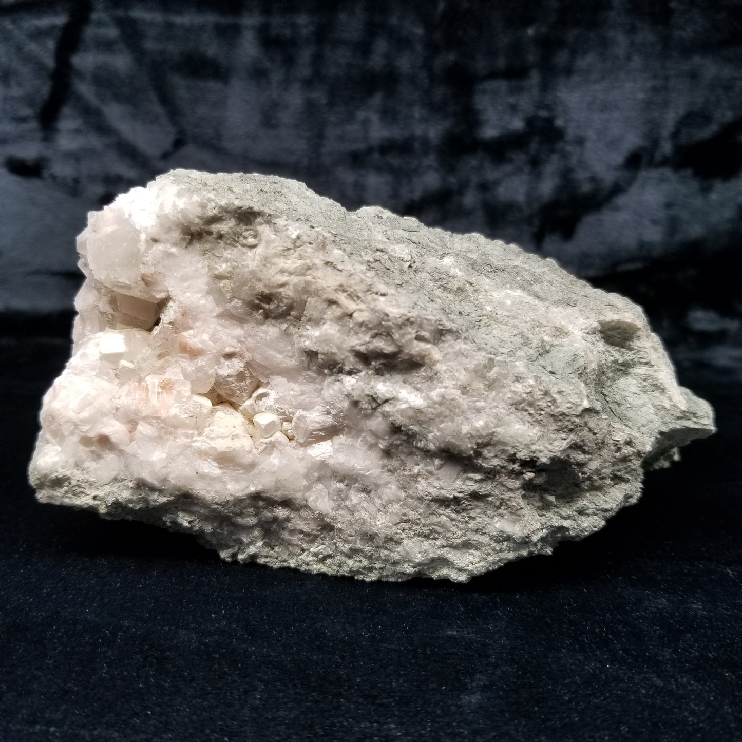 #11223 White Dolomite on Combined form Calcite on matrix