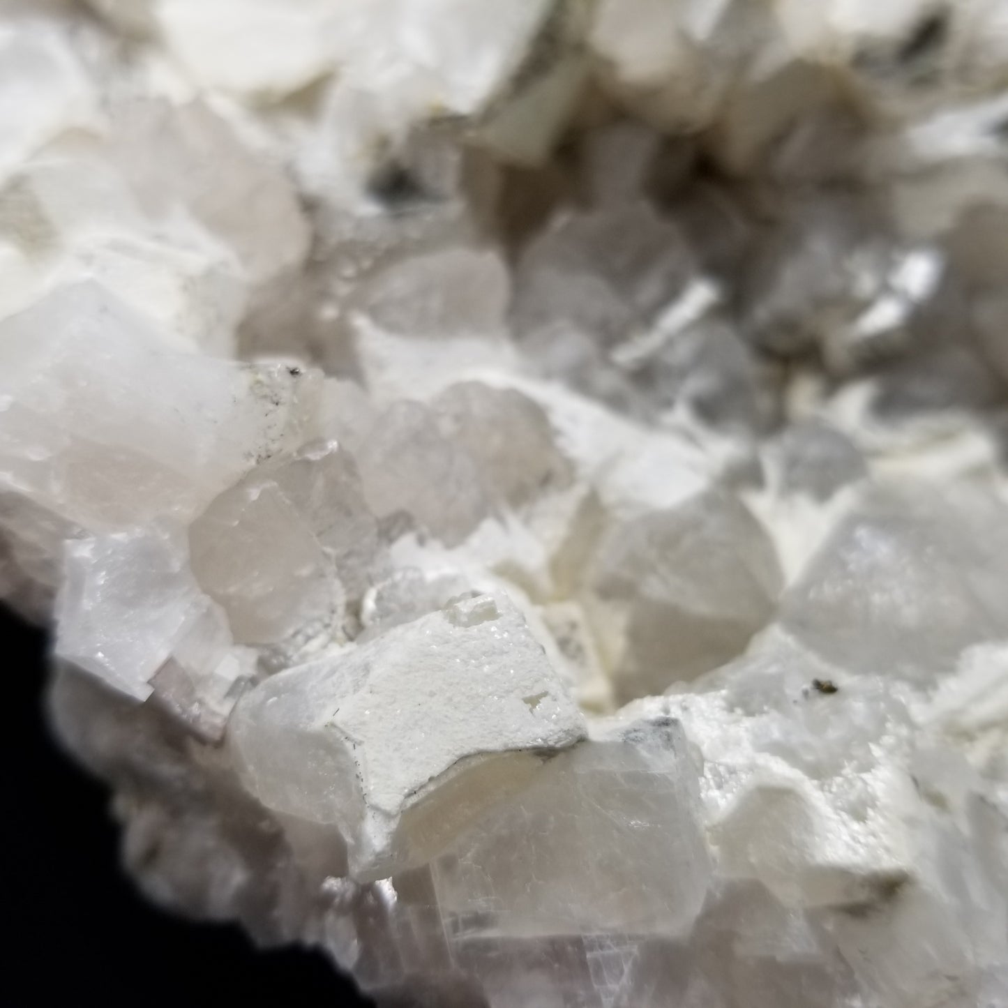 #11224 Chalcopyrite and white Dolomite on clear Combined form Calcite with Chalcopyrite inclusions