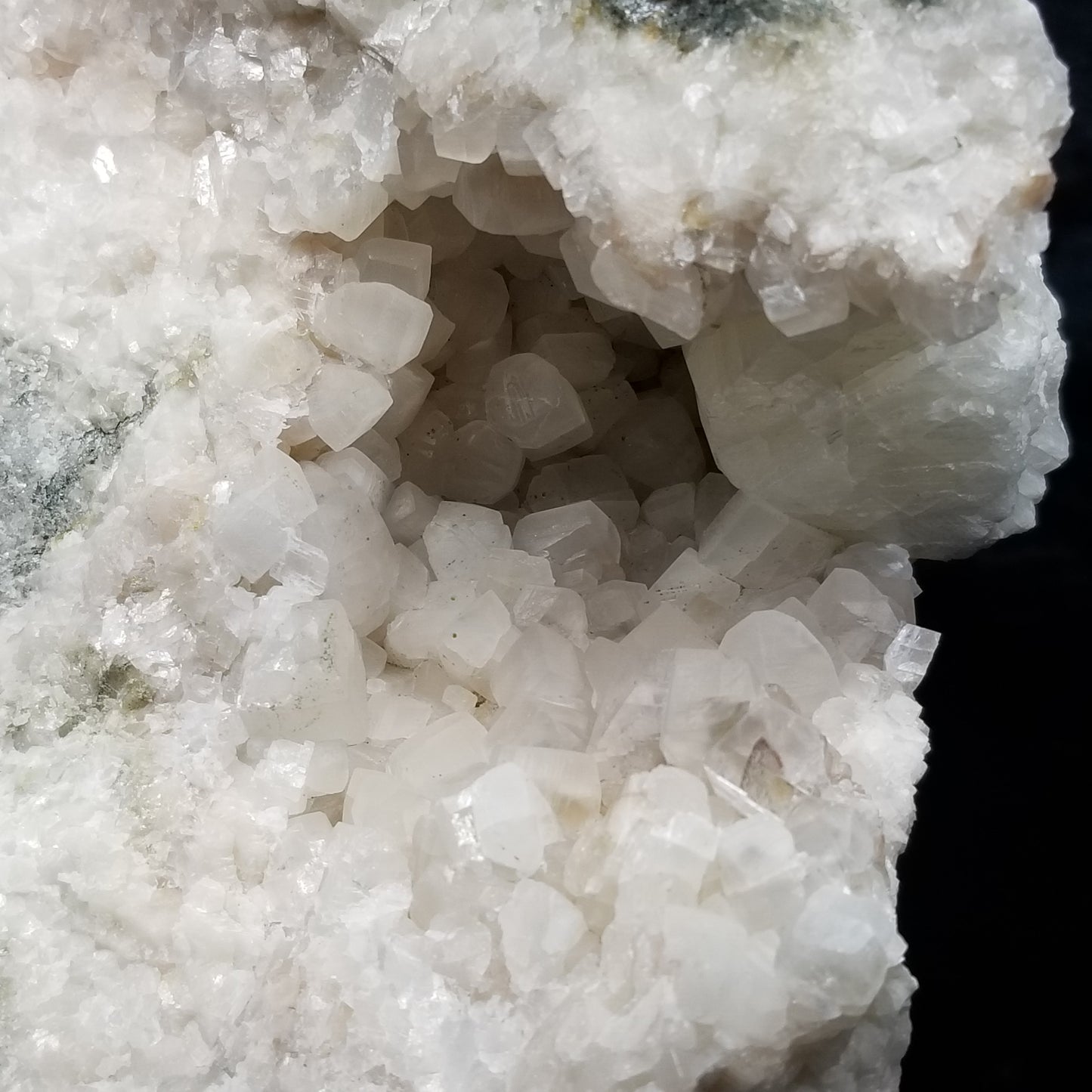 #11225 Chalcopyrite on clear Combined form Calcite formation on matrix