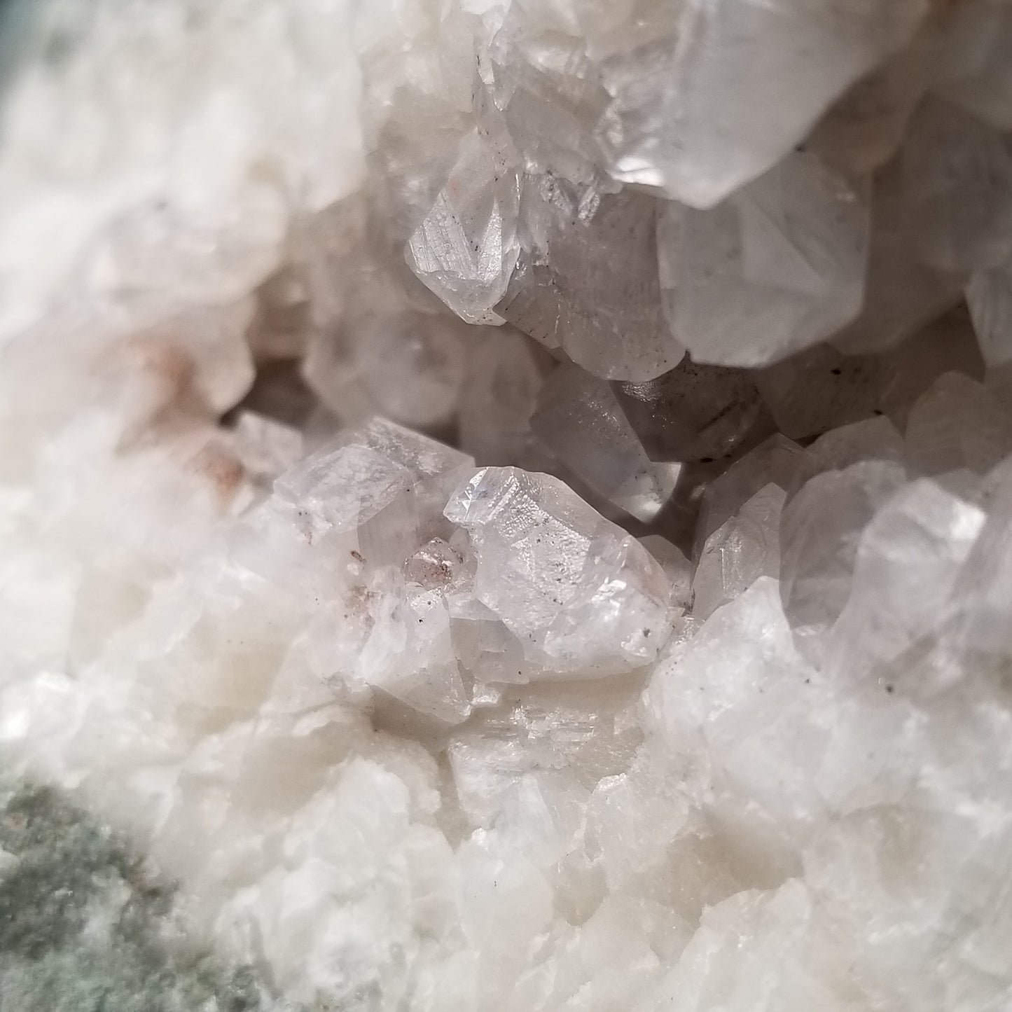 #11238 Clear Combined form Calcite formation with Hematite inclusions