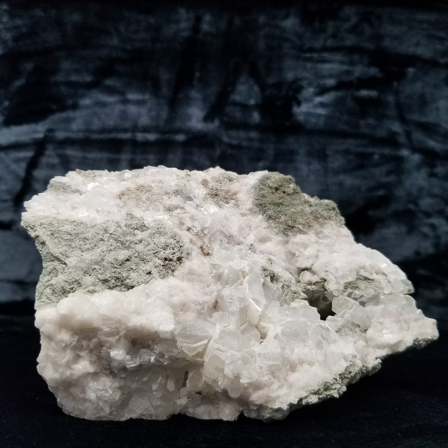 #11239 White Dolomite with Nailhead Spar Calcite on Combined form Clacite with millions of years formation on matrix