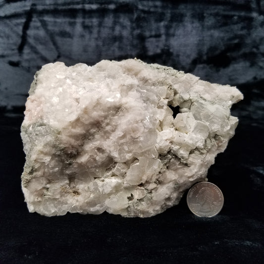 #11239 White Dolomite with Nailhead Spar Calcite on Combined form Clacite with millions of years formation on matrix