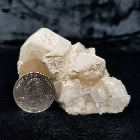 #11253 White Dolomite on Combined form Calcite on matrix
