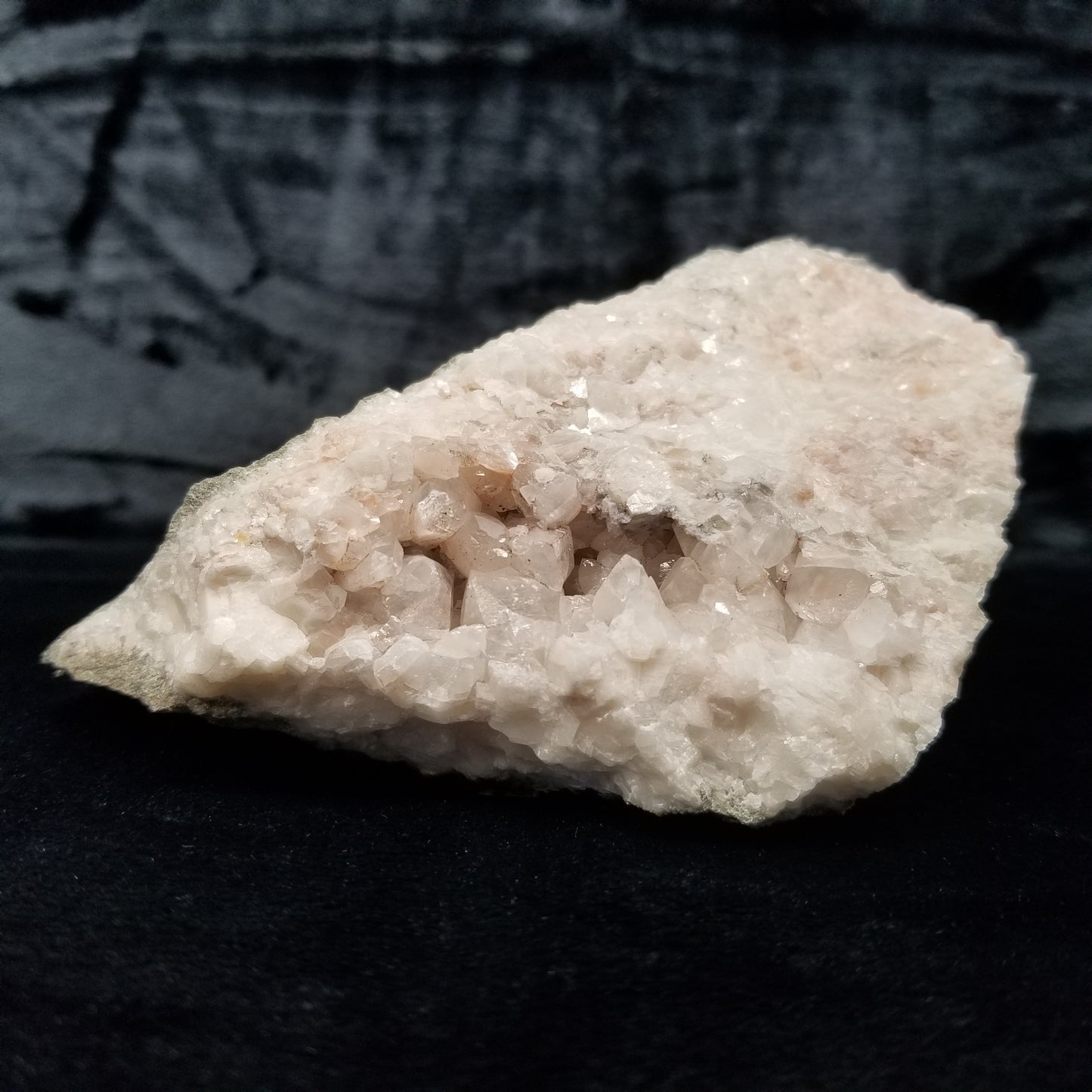 #11240 Clear Combined form Calcite with Hematite inclusions on matrix