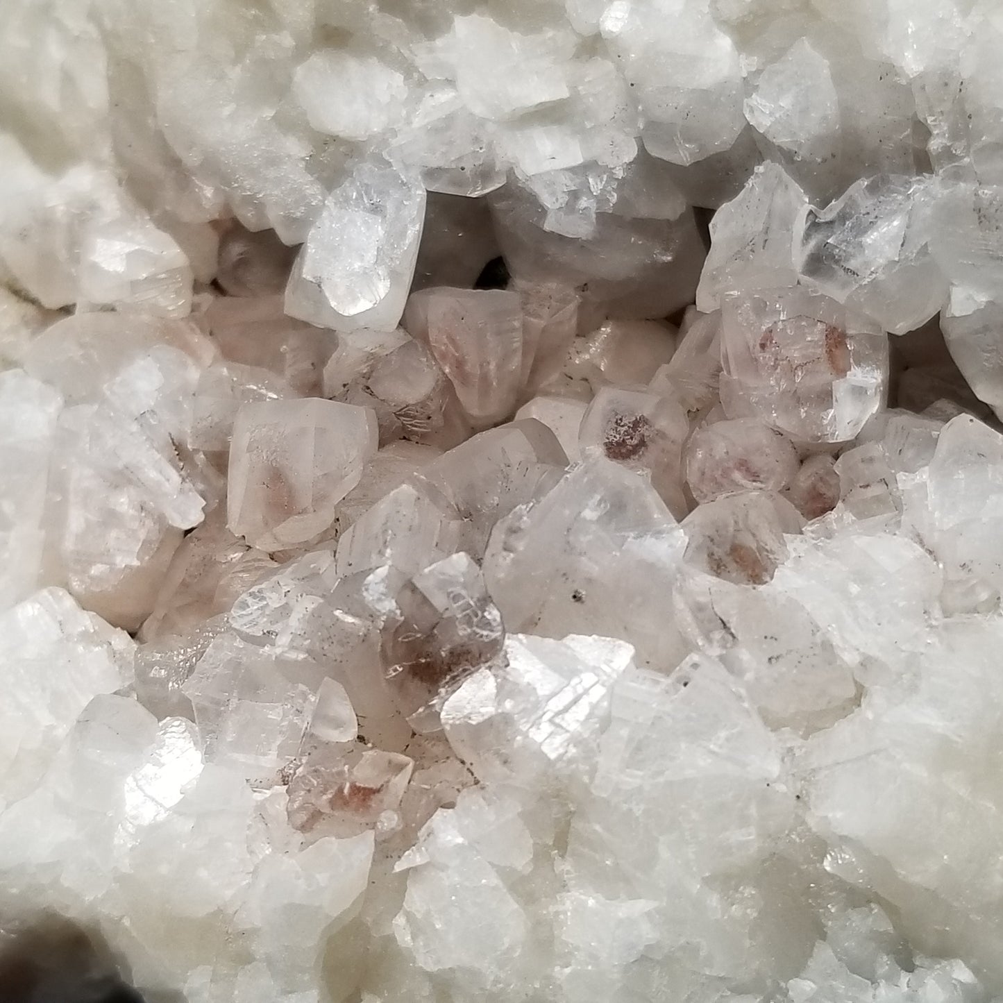 #11244 Clear Combined form Calcite with Hematite phantom inclusions