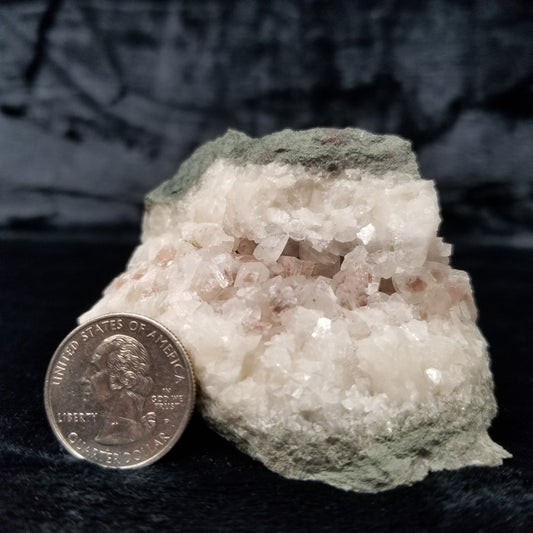 #11244 Clear Combined form Calcite with Hematite phantom inclusions